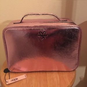 Victoria's Secret Metallic Pink Makeup Case